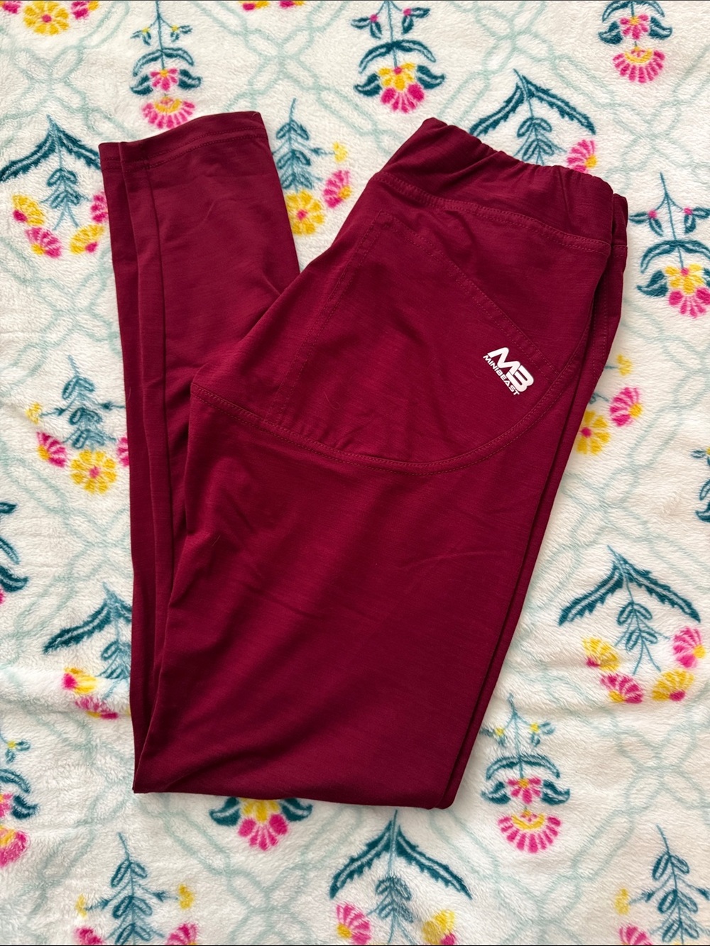 Mini beast Burgundy Active Leggings
